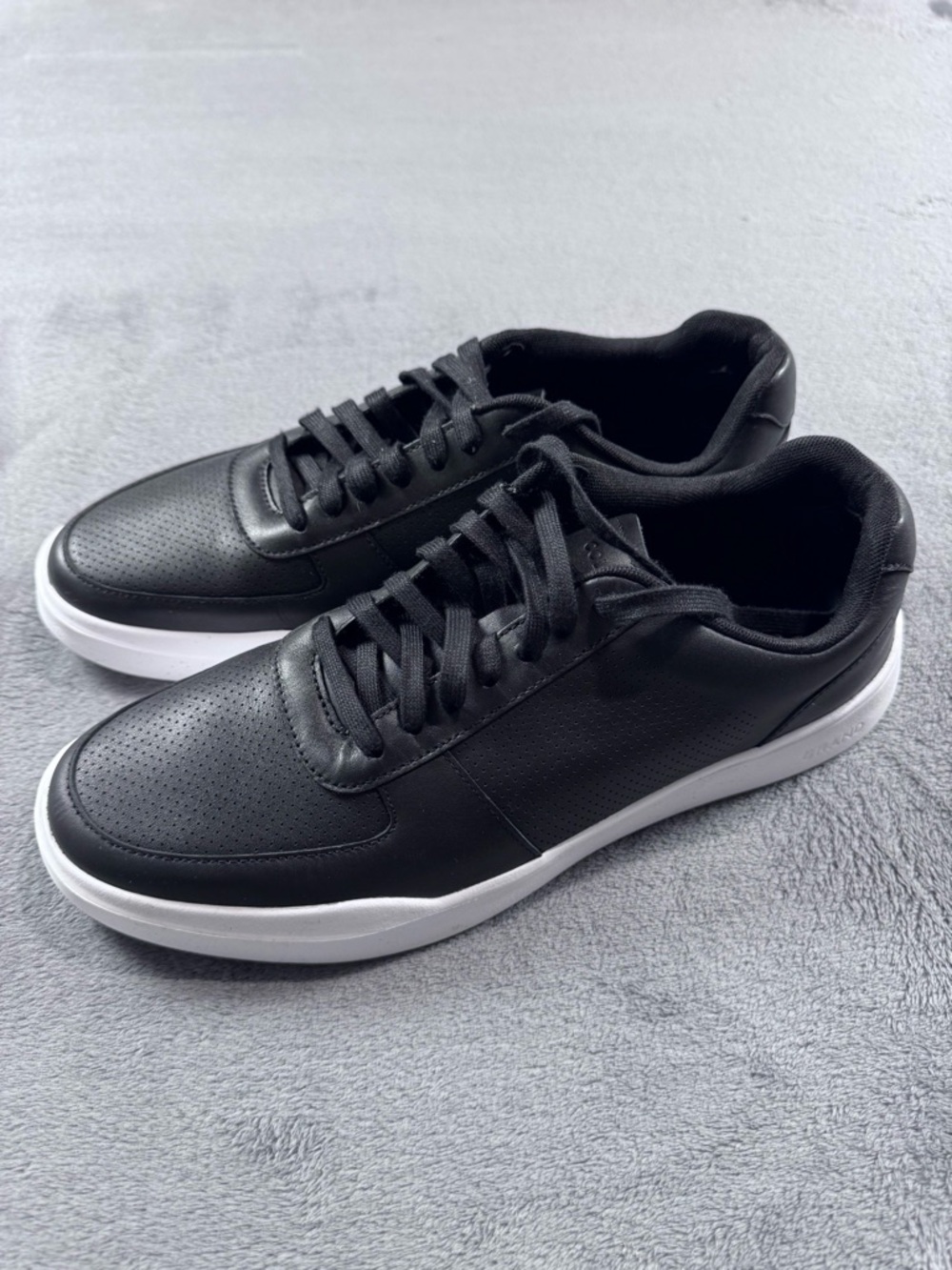 Cole Haan Grand Crosscourt Black Leather Low-Top Sneakers